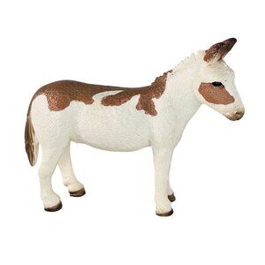 Schleich American Spotted Donkey Toy Figure Farm World #13961